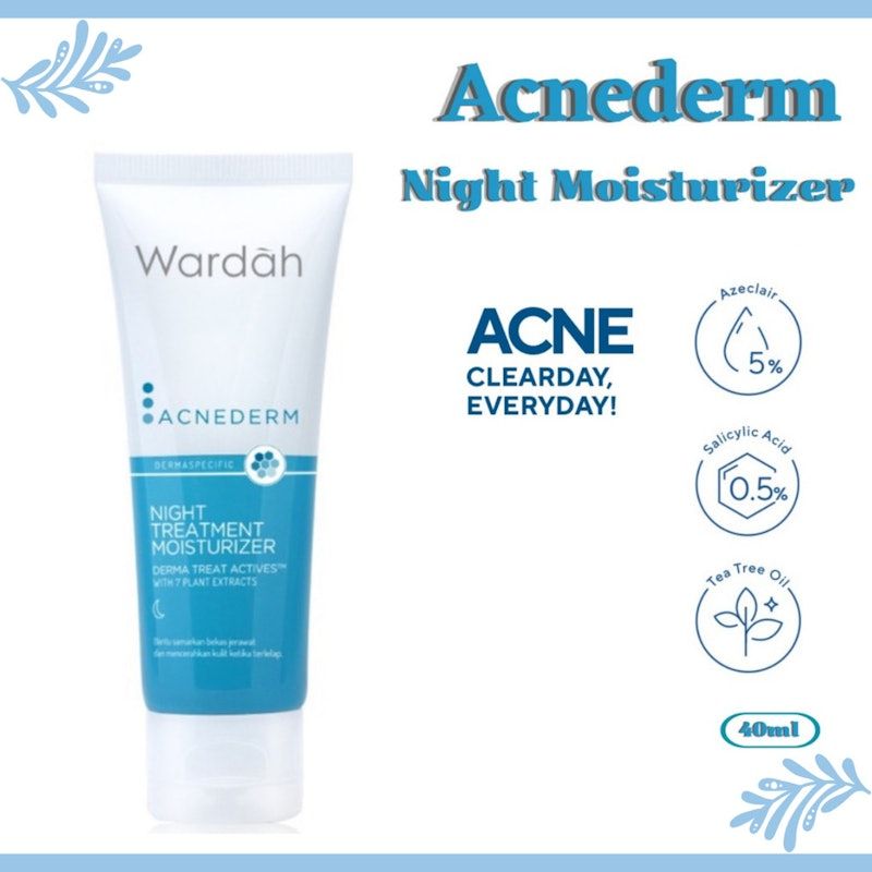 Wardah | Acnederm Night Treatment Moisturizer