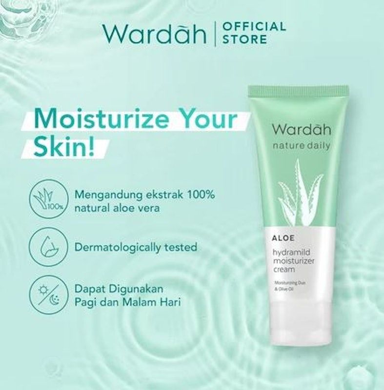 Wardah | Nature Daily Aloe Hydramild Moisturizer Cream