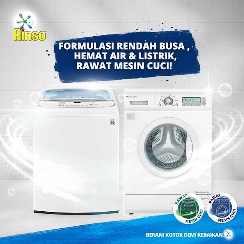 Rinso Matic Deterjen Cair Mesin Cuci Bukaan Depan