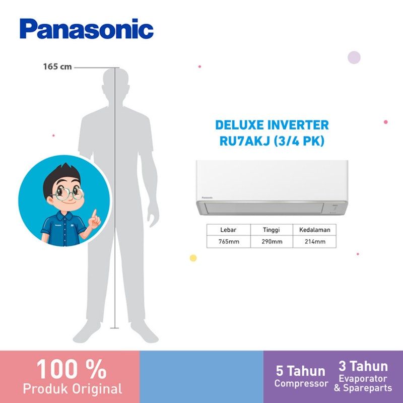 Panasonic | Deluxe Inverter Nanoe-X Mark 2 [0.75 PK]