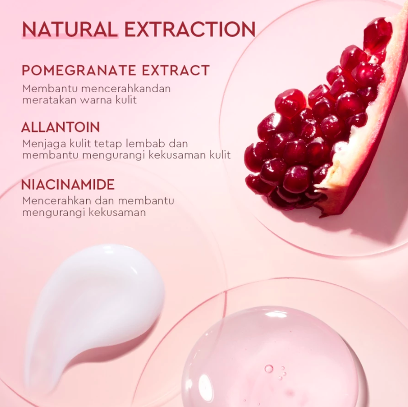 Glad2Glow Pomegranate Niacinamide Brightening Moisturizer