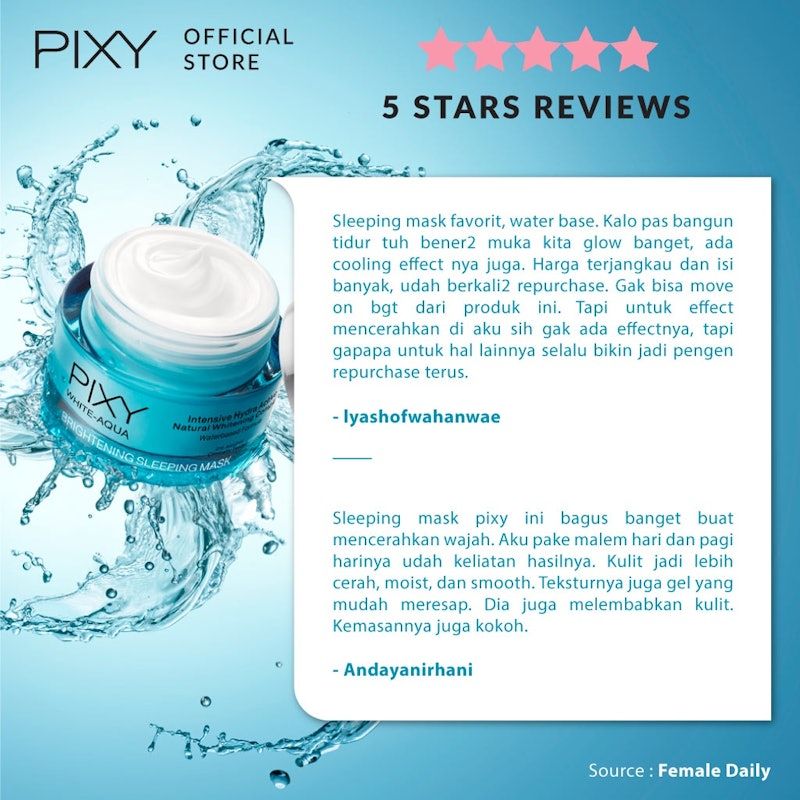 White Aqua Brightening Sleeping Mask