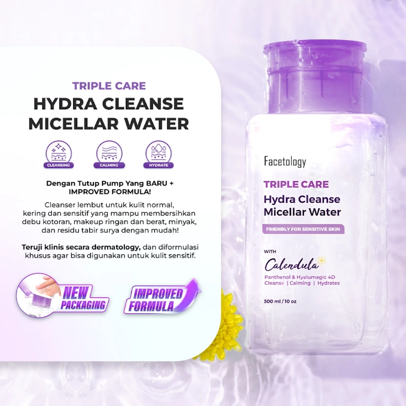 Facetology | Triple Care Hydra Cleanse Micellar Water