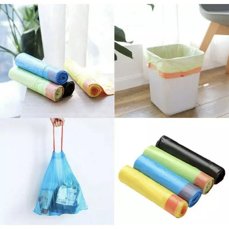 Kantong Sampah Gulung Tali Serut Isi 15 Pcs