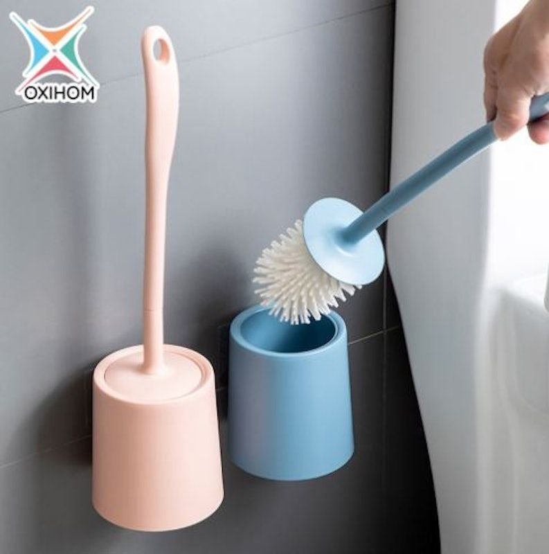 Sikat WC Silikon Gantung Pembersih Toilet Brush
