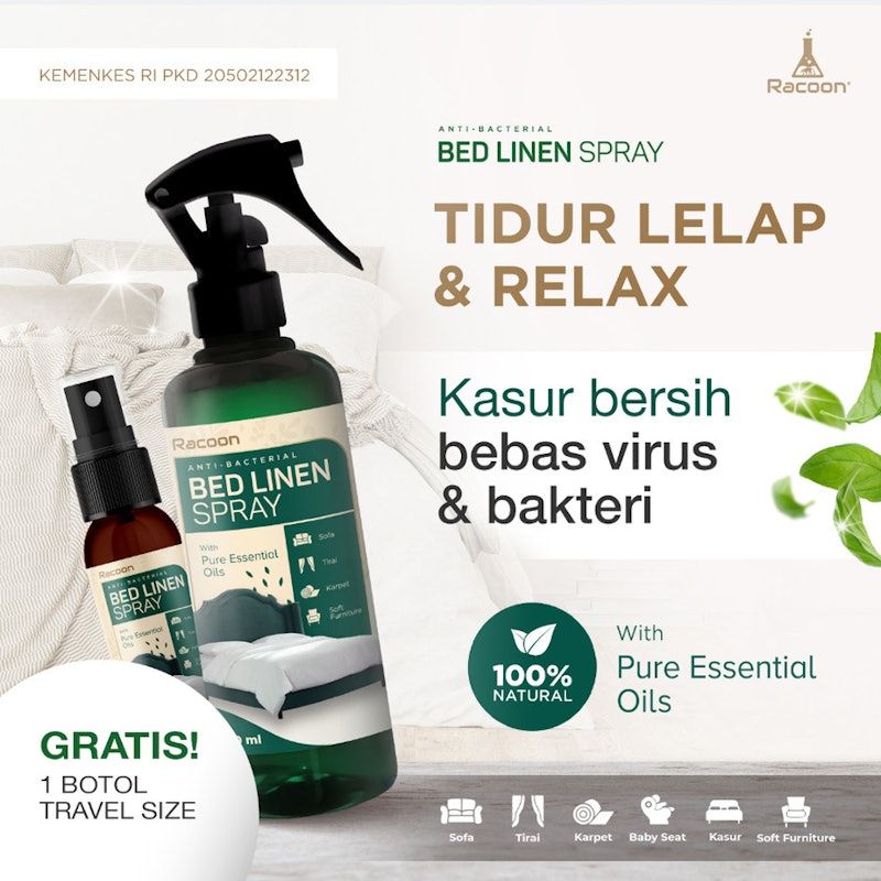 Racoon Bed Linen Spray Cough Relieve