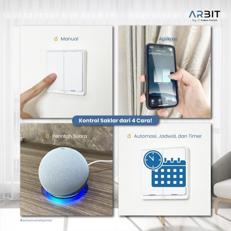 ARBIT Smart Zigbee 2 Gang Wall Switch