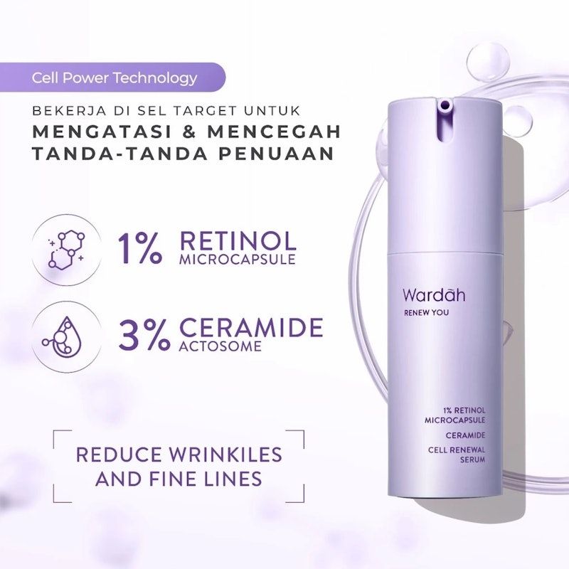 Wardah | Renew You 1% Retinol Microcapsule Ceramide Cell Renewal Serum