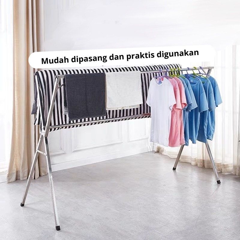 Jemuran Baju Lipat Stainless Steel