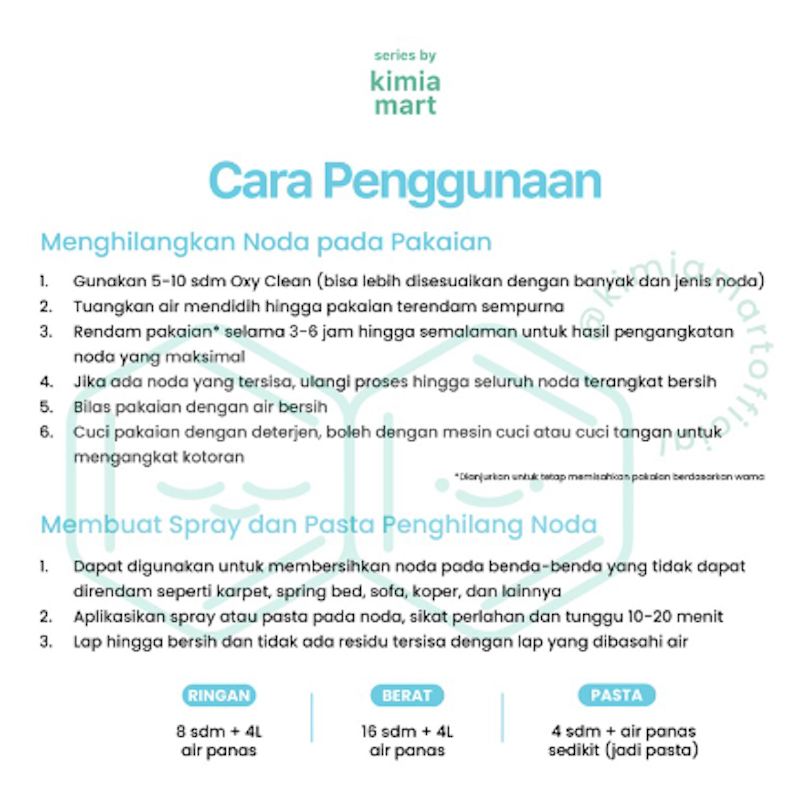 Oxy Clean - Pemutih Pakaian & Penghilang Noda