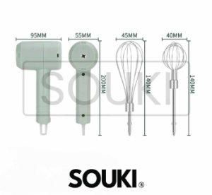 Souki Hand Mixer Wireless Portabel