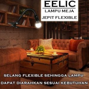 Lampu Meja Jepit Flexible