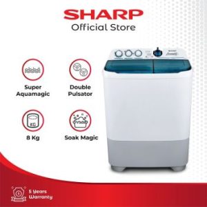 SHARP | Washing Machine Twin Tube Blue