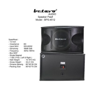 Betavo Audio Speaker Pasif