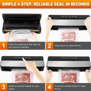 E-Home 4 In 1 Food Vacuum Sealer