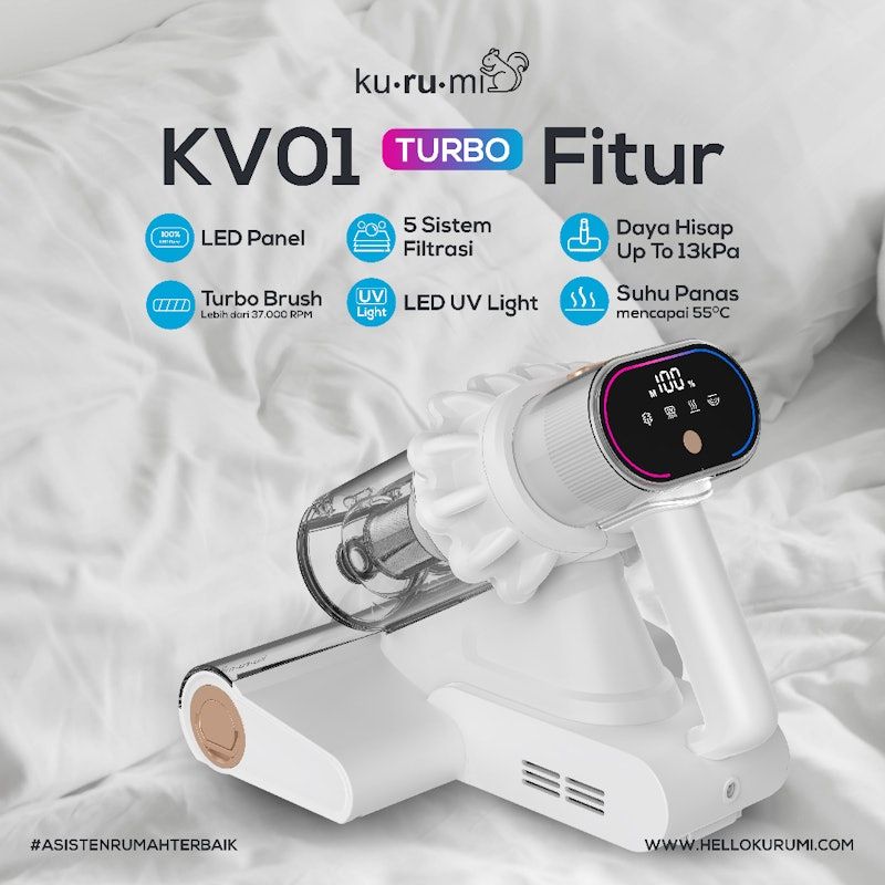 Kurumi Turbo Anti Dust Mites UV Vacuum Cleaner