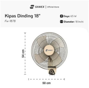 SANEX Kipas Angin Dinding 18 Inch