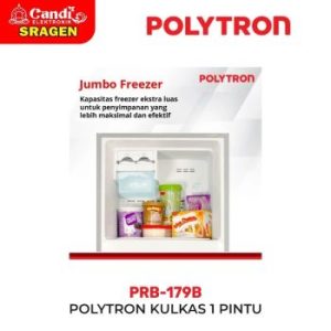 Polytron | Kulkas 1 Pintu Metallic Series 170 Liter