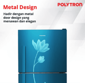 Polytron | Kulkas 2 Pintu Metallic 210 Liter