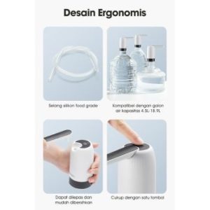 Samono Pompa Galon Nozzle Detachable Rechargeable