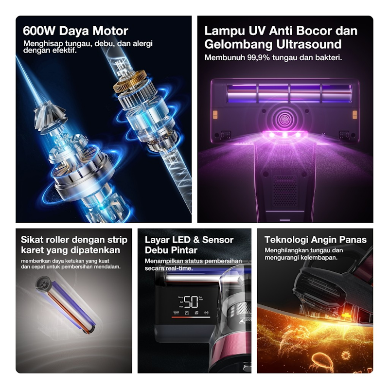 Jimmy Ultrasonic UV Dust Mite Vacuum Cleaner