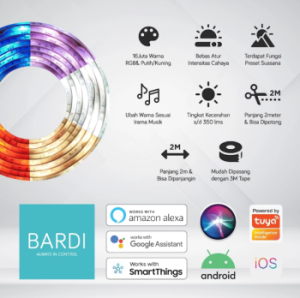 BARDI | LED Strip RGBWW Non Flowing 2M