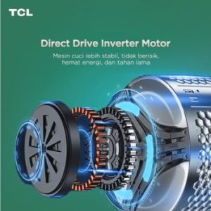 TCL Ecorora Mesin Cuci Front Loading Washer Dryer 10,5 Kg