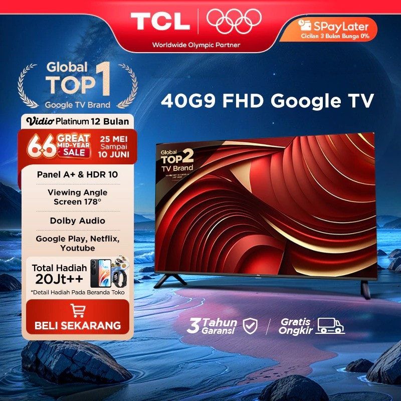 TCL 40 Inch FHD Google TV
