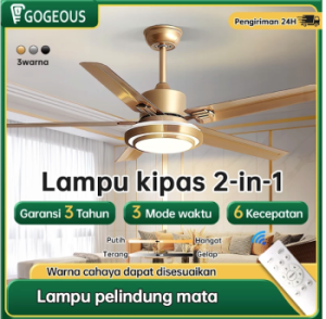 GOGEOUS Lampu Kipas 2in1 42 Inch