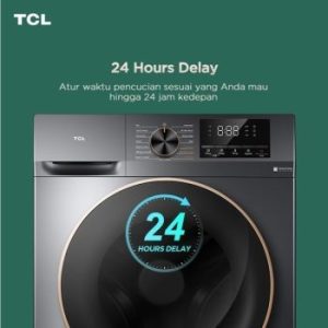 TCL Ecorora Mesin Cuci Front Loading Washer Dryer 10.5 kg