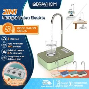 BravHom Pompa Air Galon Elektrik 2 in 1