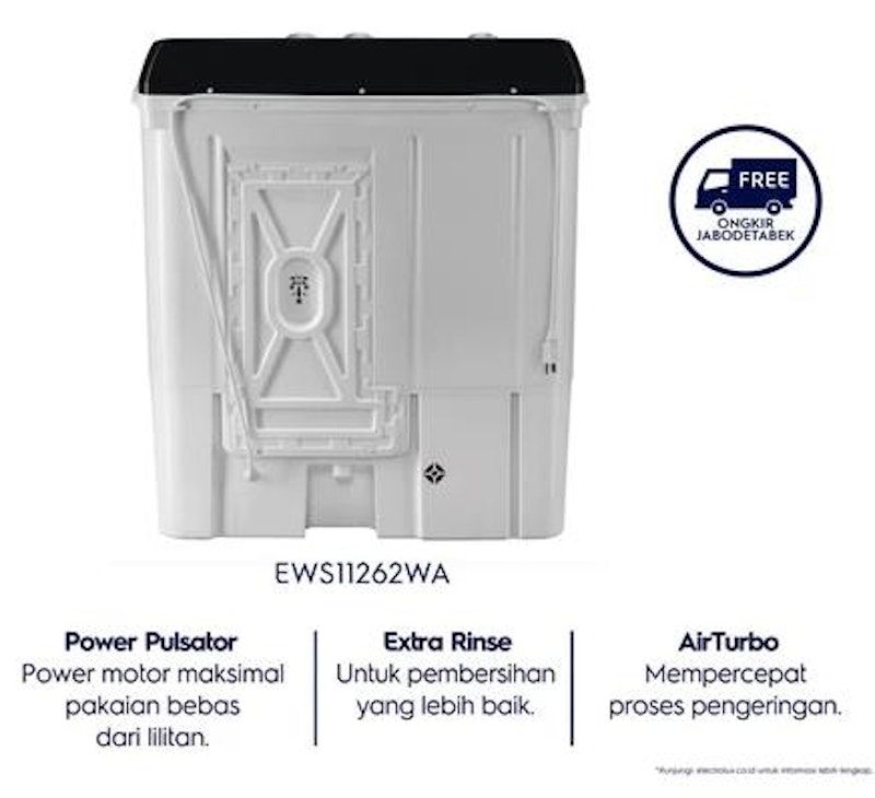 Electrolux Mesin Cuci 2 Tabung 10 Kg