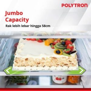 Polytron | Kulkas 2 Pintu Belleza Jumbo Inverter 220 Liter Inverter