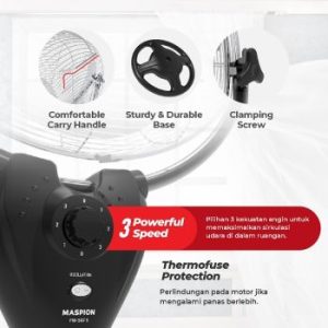 Maspion | Power Stand Fan Kipas Angin Daya Berdiri