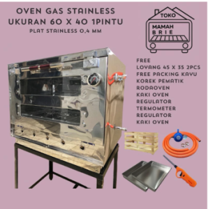 Oven Gas Stainless 60x40x40