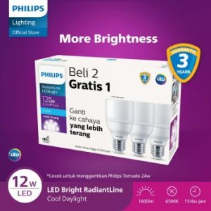 Philips | Lampu Multipack Radiantline LEDBright 12W