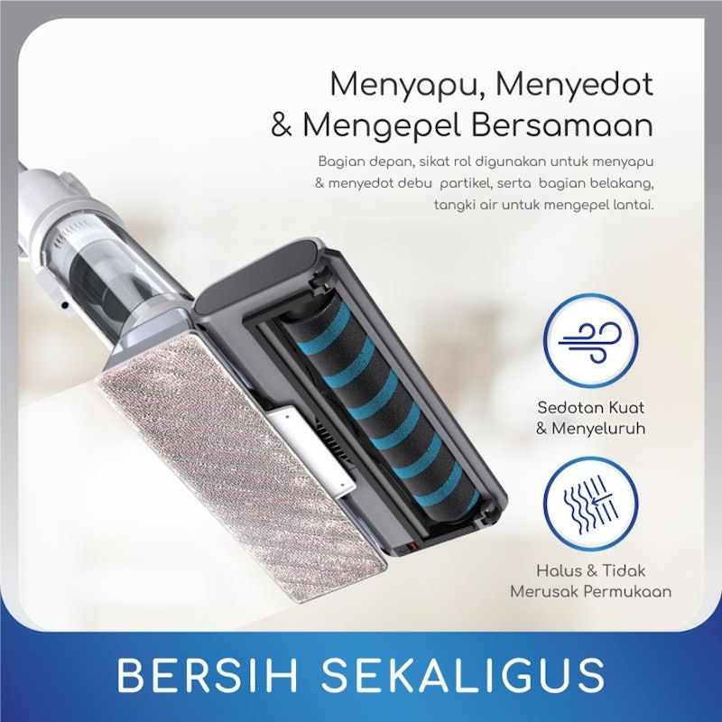 DIBEA Cordless Stick Vacuum Cleaner and Mop