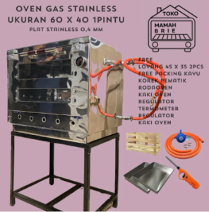 Oven Gas Stainless 60x40x40