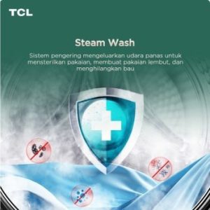 TCL Ecorora Mesin Cuci Front Loading Washer Dryer 10.5 kg