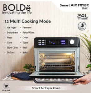 BOLDe Super Smart Air Fryer Oven Black Diamond
