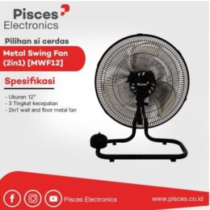 Pisces Metal Floor & Wall Fan