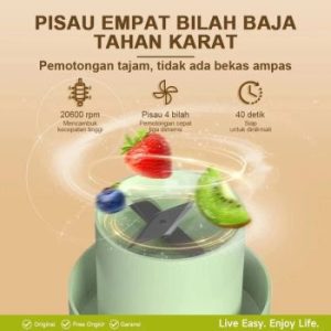 MAIMEITE 2in1 Blender Juicer Portable