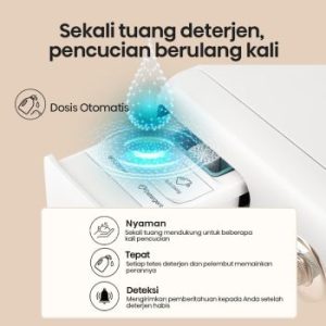 Hisense | Mesin Cuci Front Loading + Pengering 10.5kg Roman Holiday