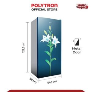 Polytron | Kulkas 1 Pintu Metallic 180 Liter