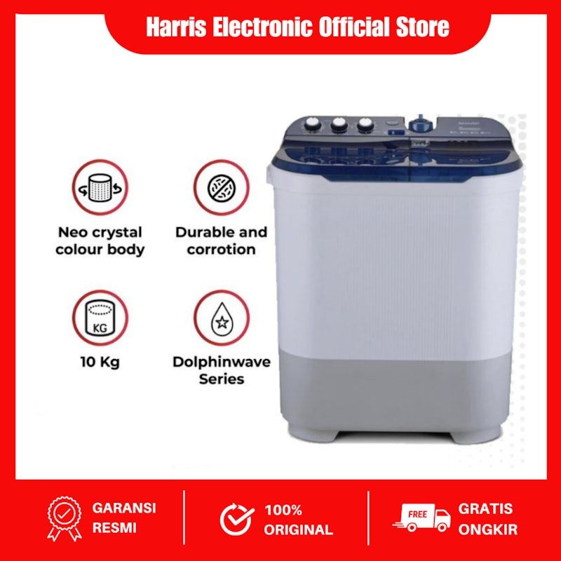 SHARP | 10kg Twin Tub Dolphinwave Series