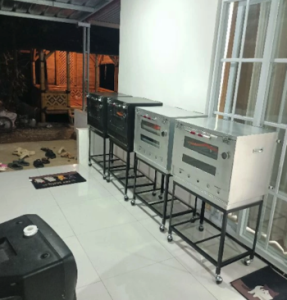 Oven Gas + Roda Kaki 60x40x45