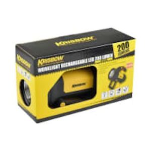 Krisbow® | Lampu Senter Sorot Led Rechargeable 200 Lm