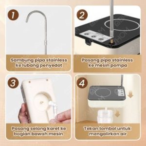 BravHom Pompa Air Galon Elektrik 2 in 1