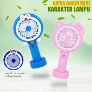 Kipas Angin Tangan Karakter + Lampu LED