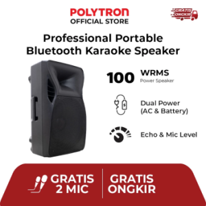 POLYTRON Professional Portable Bluetooth Karaoke Speaker